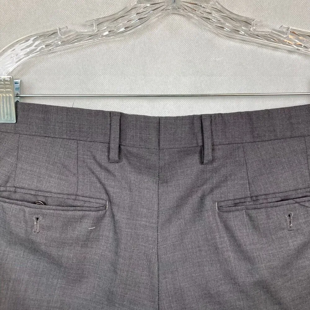 Banana Republic Pants Mens Sz 36 Gray‎ Wool Classic Straight Fit Dress Trousers